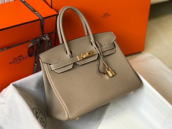 Elegance Defined: Turtle Dove Gray Hermes Birkin Bag