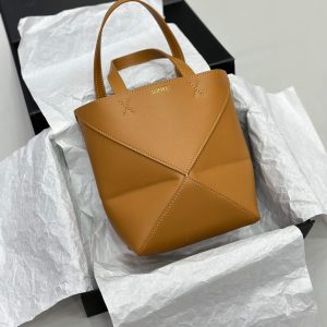 Loewe Puzzle Fold Bag in Brown