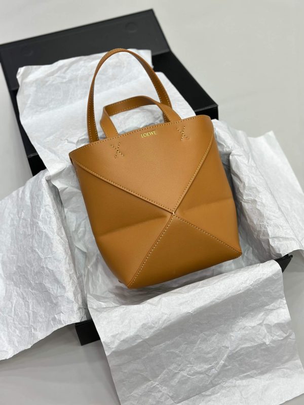 Loewe Puzzle Fold Bag in Brown